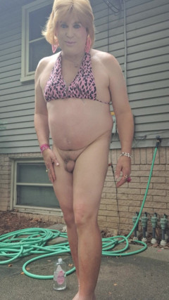 Getting Naked and Oiled Outside thumbnail