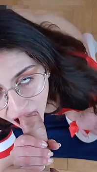 Please Cum on My Braces Dirty Talking Teen Blowjob
