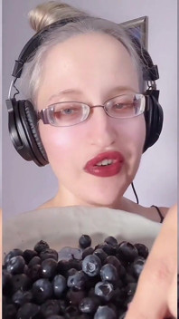 Comer asmr arándanos - asmr, anteojos, giganta