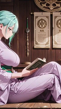 Fialová bohyně Kimono! Nezvládá mokro pod červenou torii bránou