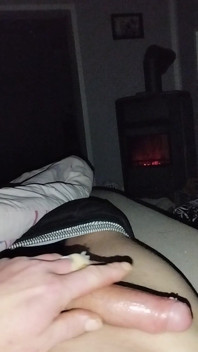 German Uncut Cock Masturbate
