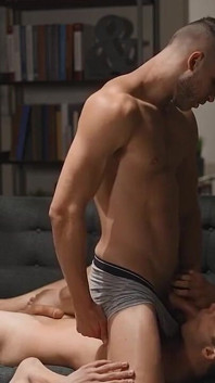 Twinkpop  - Devy sucks Troye's cock, then feeds his hard dick to the twink
