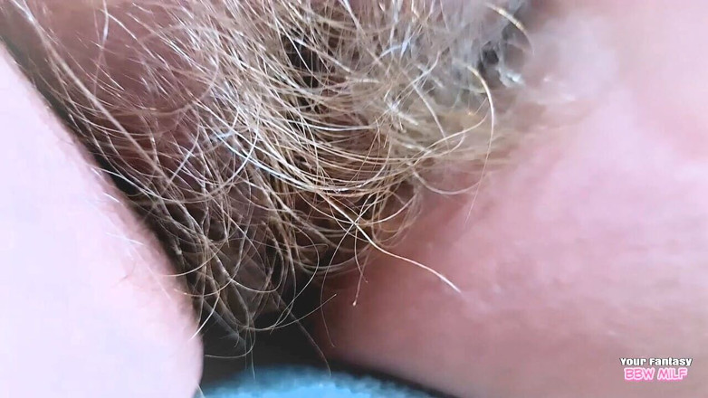 BBW_Wife: Hairy Pussy - up Close and Personal (homemade Natural Bigtits Mature Stepmother...