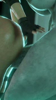 Jill Valentine X Futanari Titan - hard fuck, ogromny kutas animacja 3D