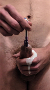 Loads of Thick Cum Explosion From a Toothbrush