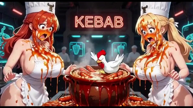 Hot girl dancing: Video divertente cook, animazione