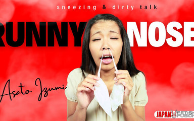 Japan Fetish Fusion: Eksploracja nosa Izumi: Kichanie i katar Kaskada nosa