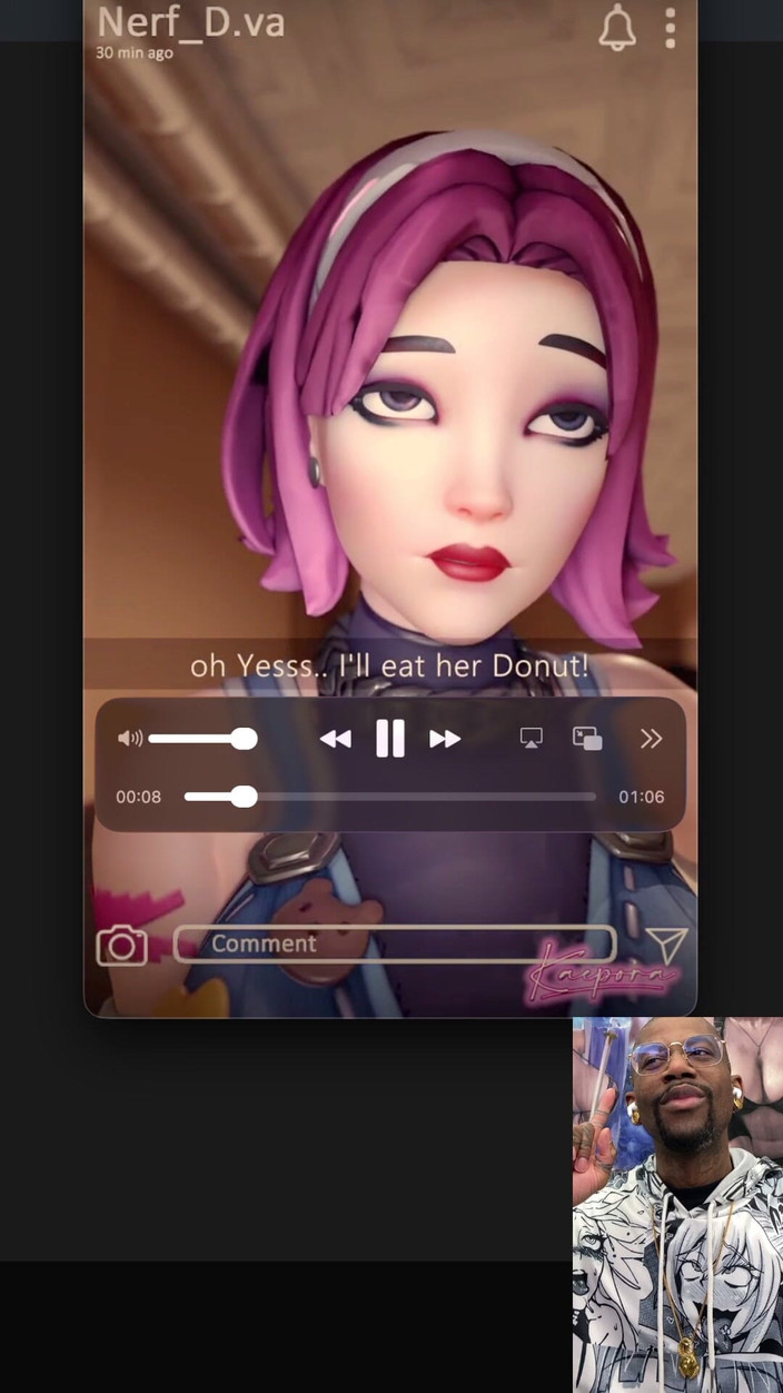 L6RD7BLU3 FUTA: Kiriko transgénero intenta entregar donas pero ella es masturbada y...