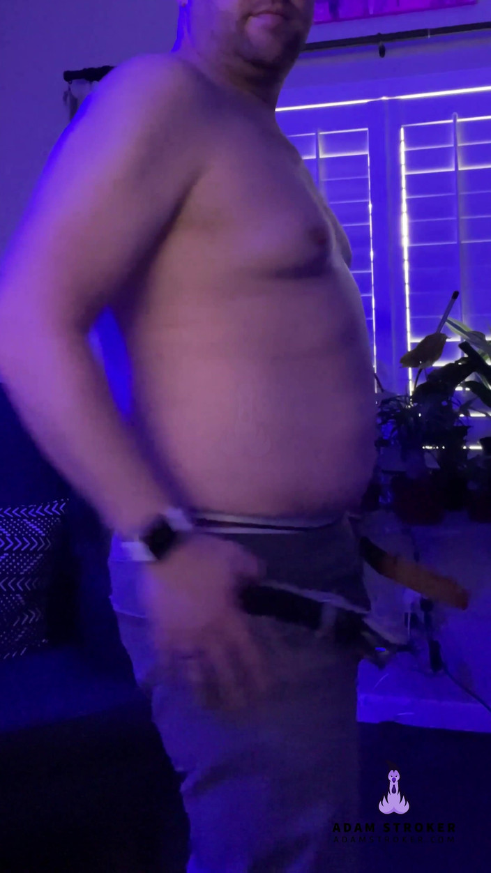Adam Stroker: Slow Strip, Thick Cock Tease, Ready to Cum for You