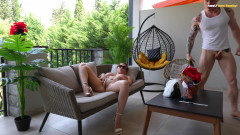 Cool! New family: Shameless Step-mom: Naked, Tanned, and Throatfucked by Her Horny Stepson!