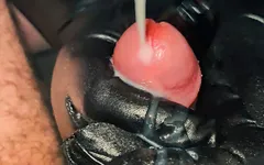 Close-up aftrekken - instructies voor extreem sterk sperma (mijn dame)