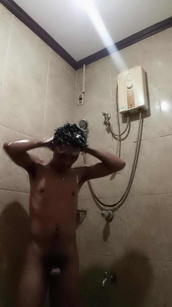 Jameson Official: Another Shower Jerking off with Cumshot