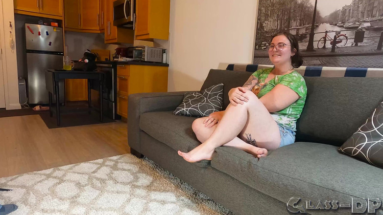 GLASSDP: BBW Nerd Gets Naked and Nasty on My Porn Casting...