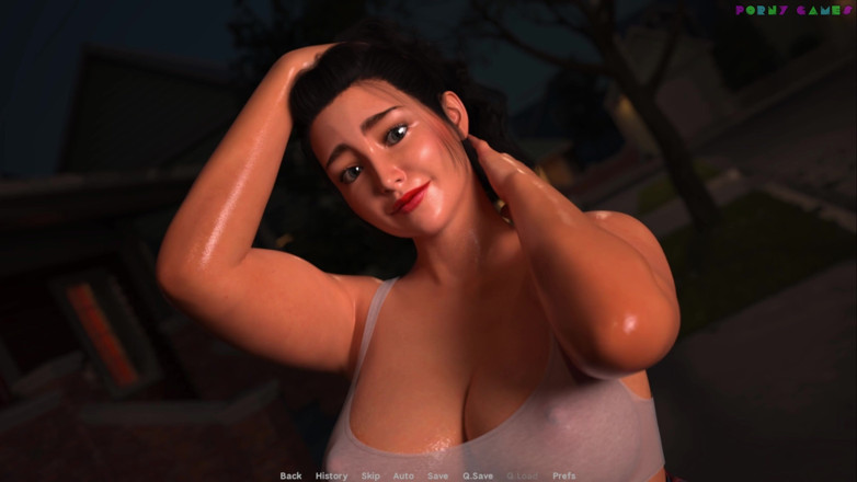 Porny Games: Wihte Foam tarafından exibitionist evli kadın - gece yürüyüşü, sokaklarda çıplak