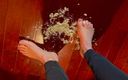 Barefoot Blake: Squirting und Zermalmen; ein Fußfetisch-video