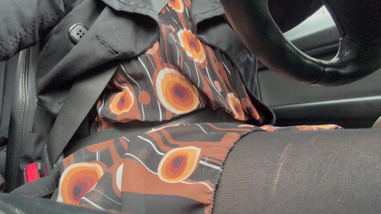 Step Mommy: Elegant Stepmom Drives to the Office Wearing Tights and a...