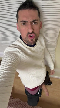 Hot Stepdaddy Showing off Big Cock