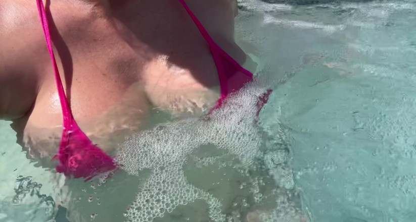Artemisia Love: Artemisia Love Showing Her Perfect Tits in a Micro Bikini...