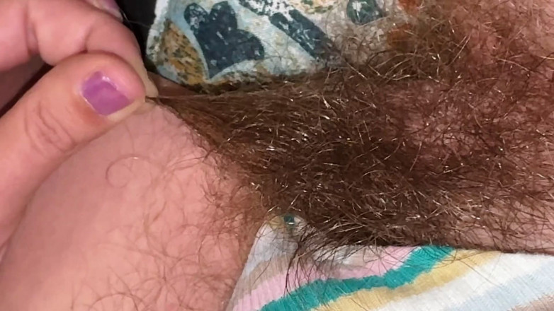 Cuteblonde666: Super Thick and Long Plussy Hair Bush Closeup