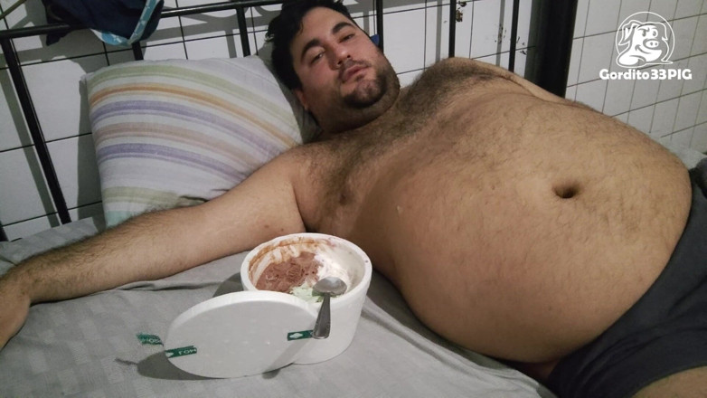 Gordito33PIG: Fett, Eiscreme und Sperma