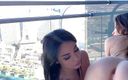 MySexMobile: Anissa Kate &amp;amp; Clea Gaultier, naughty lesbians on a hotel balcony -...