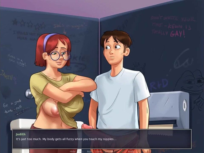 Dirty GamesXxX: Summertime Saga: bagno del college-ep.12