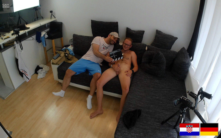 GAYheim: German Balkan Straight Boy at Casting and Shooting with Cumshot