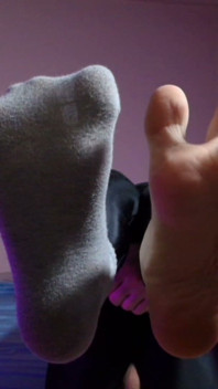 Puppy Keeps Teasing You with His Socks and Bare Paws