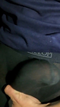 Non-stop Cum Spurting After 10 Hours of Bragging About Bulge on a Crowded Bus