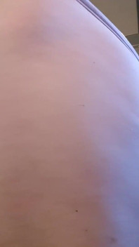 Nice Cute Ass in His New Purple Swimsuit