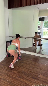Glutes Workout in Tight Booty Shorts