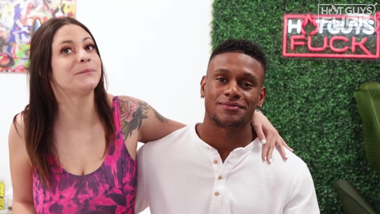 Hot Guys Fuck: Black Super Model pieprzy wielką nastolatkę Titty. Gorący seks
