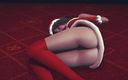 Waifu club 3D: Дівчина мастурбує для вас на Різдво