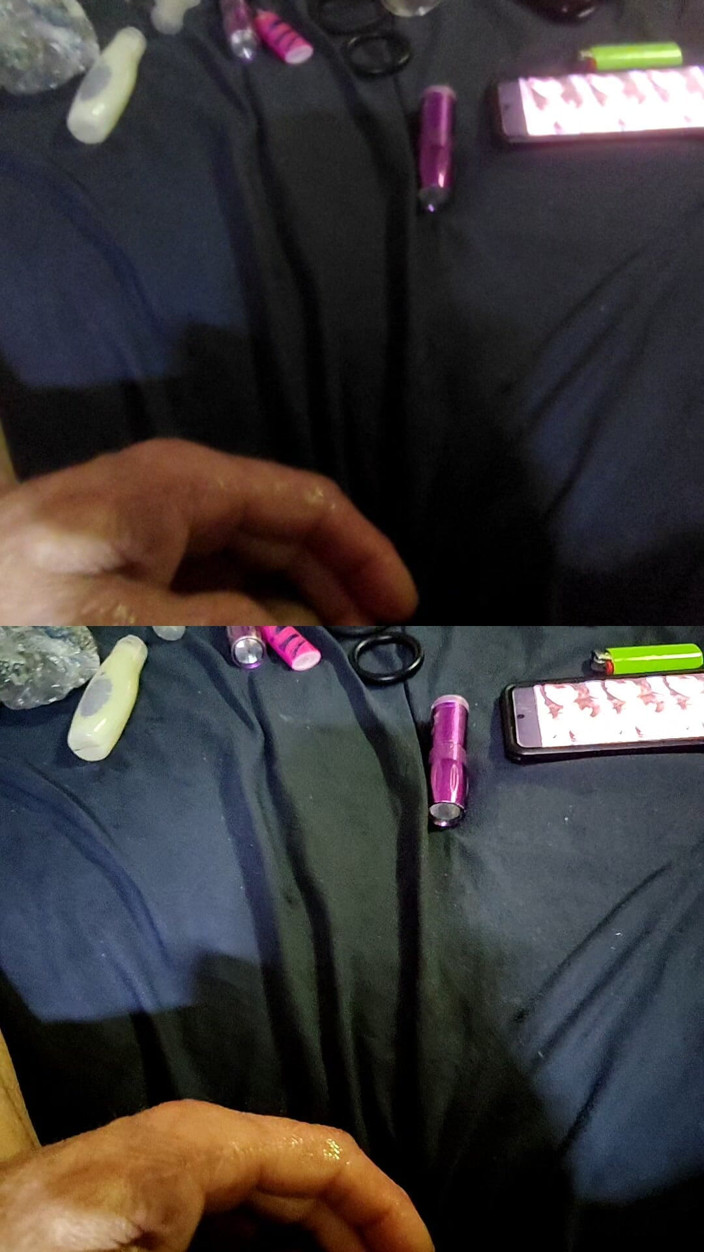 MRTHICK69: Masturbasi dengan cincin kontol di dua layar
