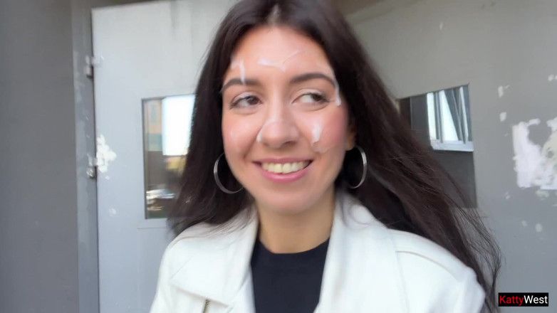Katty West: Wife Goes to Supermarket with Cum on Her Face From...