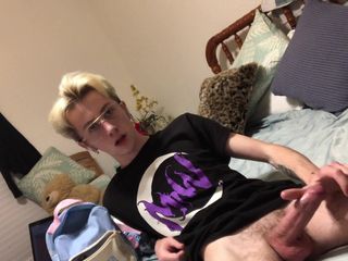 Ghost Cams: Stroking My Teen Cock Before Bed