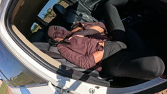 MilfyCalla: Intenso juego en el coche - leggings apretado, masturbación, mamada y...