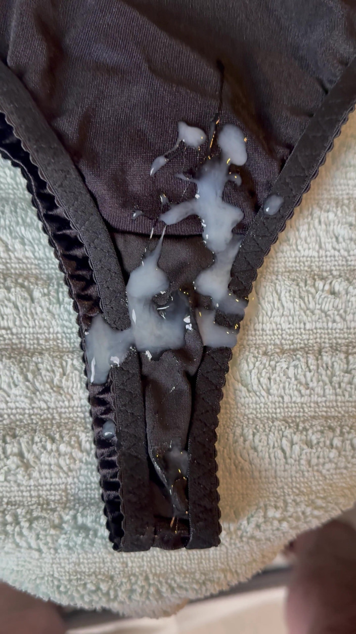 CumDaily: Cum on Wife’s Panties 18