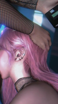 3D velká prsa Cosplay modelka podvádí s velkým čůrákem
