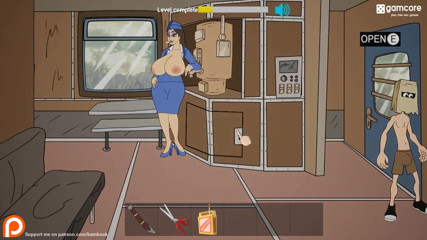Dirty GamesXxX: Fuckerman: ट्रेन में चेहरे पर ढेर सारा वीर्य निकालना गांड चोदना, ep. 3