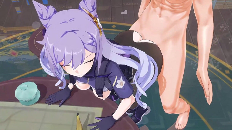 NSFWOtaku: Genshin impact - birden fazla pozisyonda ateşli seks sahneleri keqing - 3d hentai...