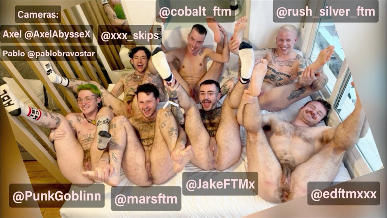 punkgoblin: Pussyboy Paradise Ftm Orgy Extended Pt1