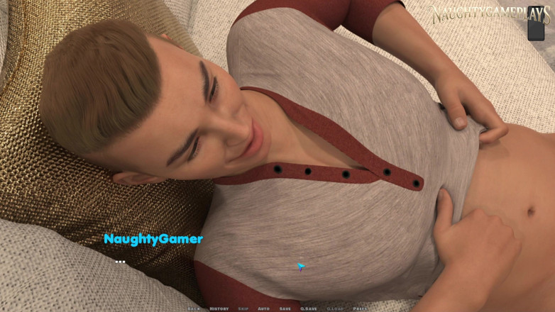 Naughty gameplays: Obsesia milf (partea 03) de la Dan Games - milf blondă excitată