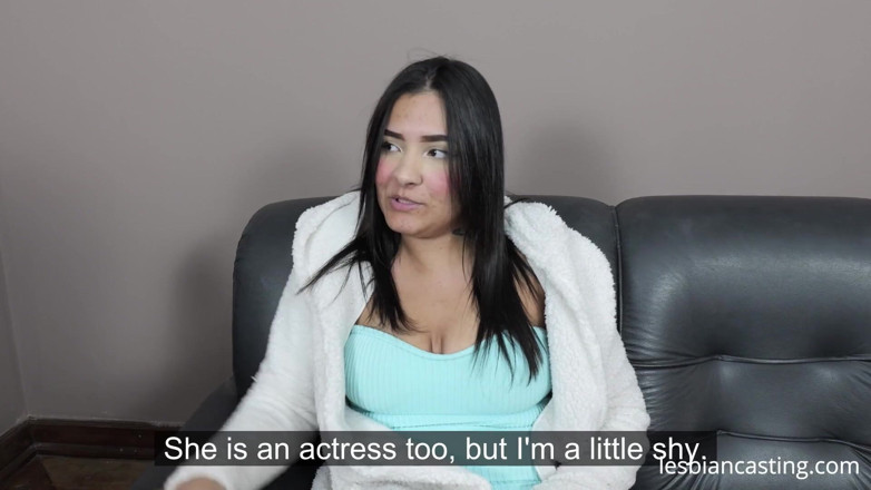 LesbianCasting: Lesbian Casting Couch with Naughty Blonde and Young Latina