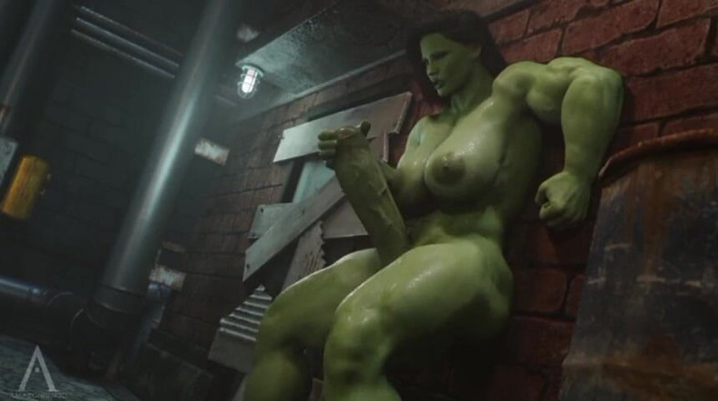 Divide XXX: Amazonium3d - She Hulk Smash