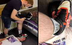 GayKinkCouple: Šlapání mého nadržené subky