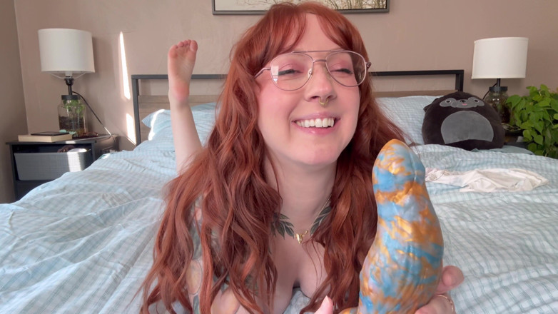 luxury_slut: Tattooed Babe Wrecks Her Pussy with a Huge Bad Dragon