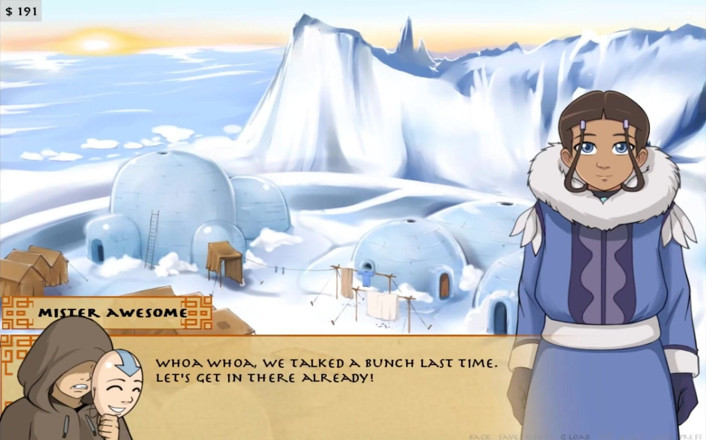 Cartoon Play: Four elements trainer part 3 (Book 1 water) (Slave route)