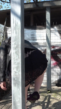 Fat German Slut Loves Pissing in Public
