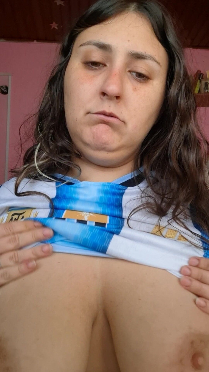 Aslaug BBW: Argentyńska dziwka Daje niechlujny tittyjob podczas rozmowy czysty brud o...